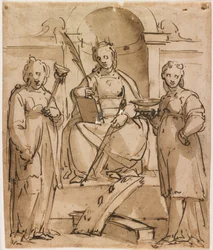 Saint Catherine Enthroned with Saint Lucy and Saint Agatha